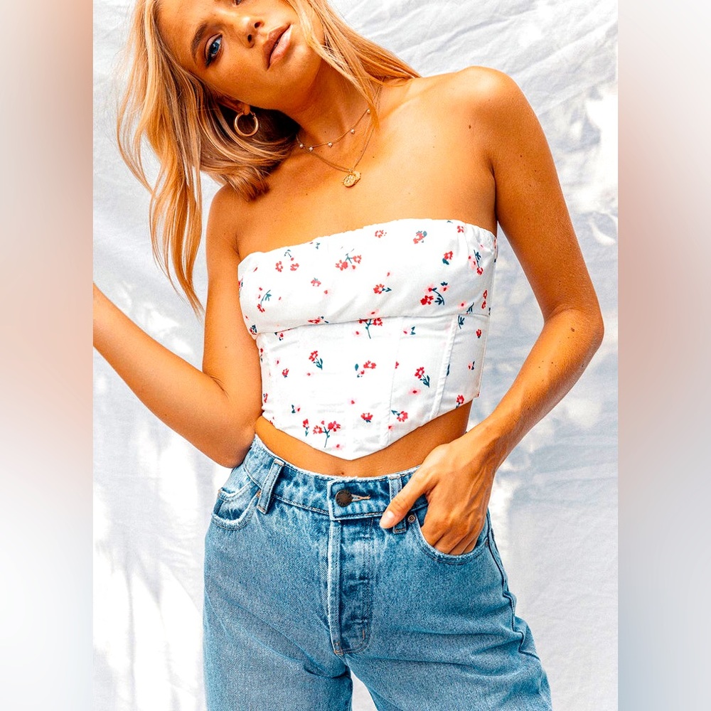 PRINCESS POLLY IVY BUSTIER FLORAL